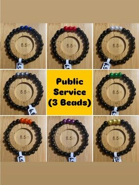 Thin Line Bead Bracelets (3 Accents Bead) ~ Made-to-Order